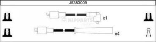 Nipparts J5383009 - Augstsprieguma vadu komplekts ps1.lv