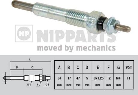 Nipparts J5719009 - Kvēlsvece ps1.lv