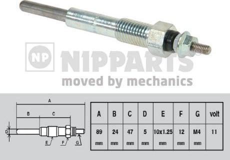 Nipparts J5719001 - Kvēlsvece ps1.lv