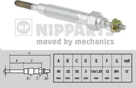 Nipparts J5715000 - Kvēlsvece ps1.lv