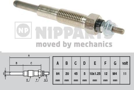 Nipparts J5715008 - Kvēlsvece ps1.lv