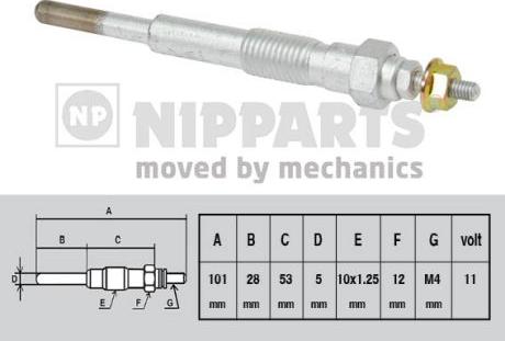 Nipparts J5716001 - Kvēlsvece ps1.lv