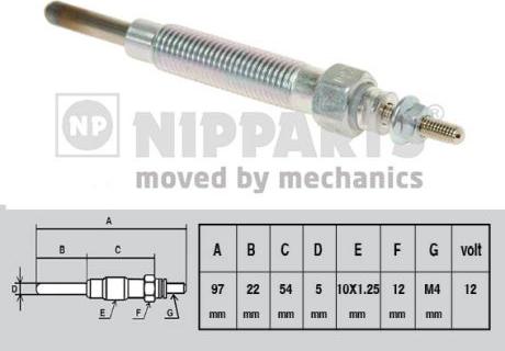 Nipparts J5710500 - Kvēlsvece ps1.lv