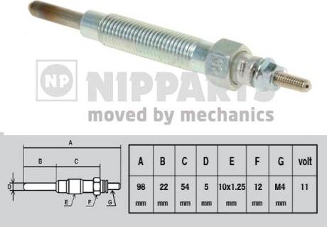 Nipparts J5710503 - Kvēlsvece ps1.lv