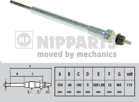 Nipparts J5710302 - Kvēlsvece ps1.lv