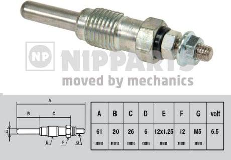 Nipparts J5711002 - Kvēlsvece ps1.lv