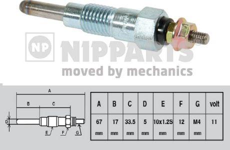 Nipparts J5711007 - Kvēlsvece ps1.lv