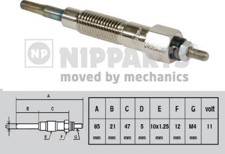 Nipparts J5711025 - Kvēlsvece ps1.lv