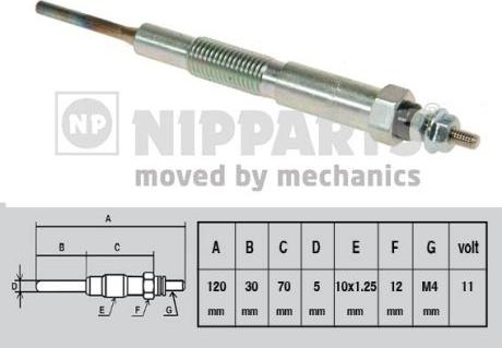 Nipparts J5713010 - Kvēlsvece ps1.lv