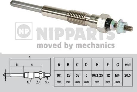 Nipparts J5712002 - Kvēlsvece ps1.lv