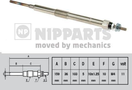 Nipparts J5712019 - Kvēlsvece ps1.lv