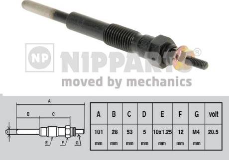 Nipparts J5712010 - Kvēlsvece ps1.lv