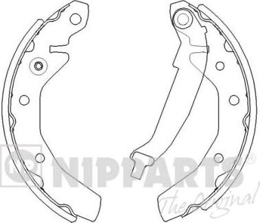 Nipparts J3500905 - Bremžu loku komplekts ps1.lv