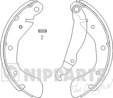 Nipparts J3500900 - Bremžu loku komplekts ps1.lv