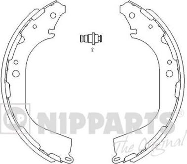 Nipparts J3501045 - Bremžu loku komplekts ps1.lv