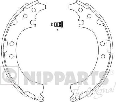 Nipparts J3502050 - Bremžu loku komplekts ps1.lv