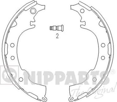 Nipparts J3502068 - Bremžu loku komplekts ps1.lv