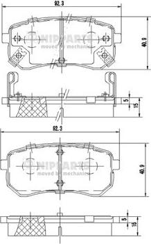 BENDIX 510540 - Bremžu uzliku kompl., Disku bremzes ps1.lv