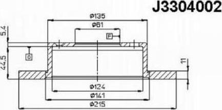 Nipparts J3304002 - Bremžu diski ps1.lv