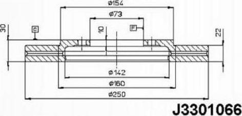 Nipparts J3301066 - Bremžu diski ps1.lv