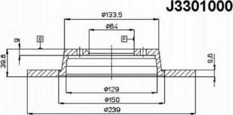 Nipparts J3301000 - Bremžu diski ps1.lv