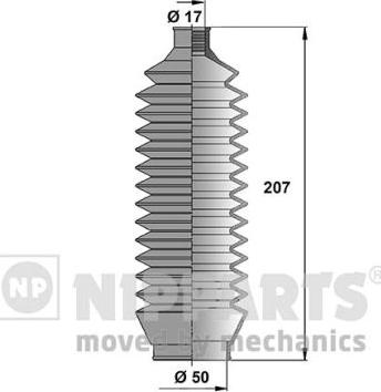 Nipparts J2845008 - Putekļusargu komplekts, Stūres iekārta ps1.lv