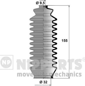 Nipparts J2842004 - Putekļusargu komplekts, Stūres iekārta ps1.lv