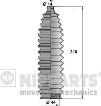 Nipparts J2842011 - Putekļusargu komplekts, Stūres iekārta ps1.lv