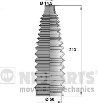 Nipparts J2842021 - Putekļusargu komplekts, Stūres iekārta ps1.lv