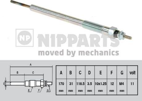 Nipparts N5715016 - Kvēlsvece ps1.lv