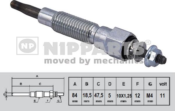 Nipparts N5715024 - Kvēlsvece ps1.lv