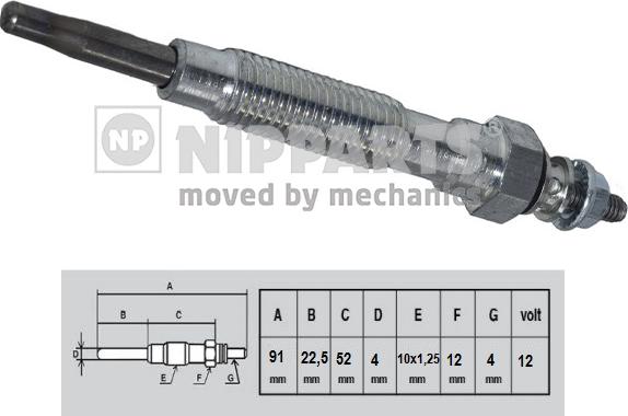 Nipparts N5710509 - Kvēlsvece ps1.lv