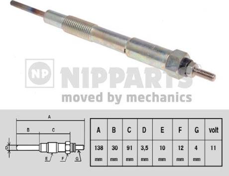 Nipparts N5713016 - Kvēlsvece ps1.lv