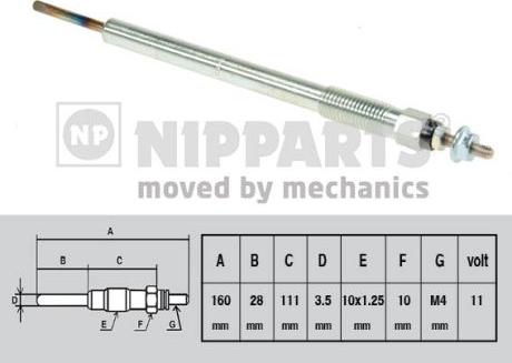 Nipparts N5712025 - Kvēlsvece ps1.lv