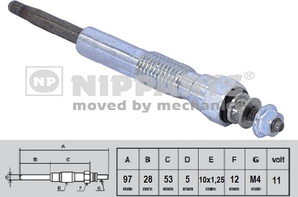 Nipparts N5712028 - Kvēlsvece ps1.lv