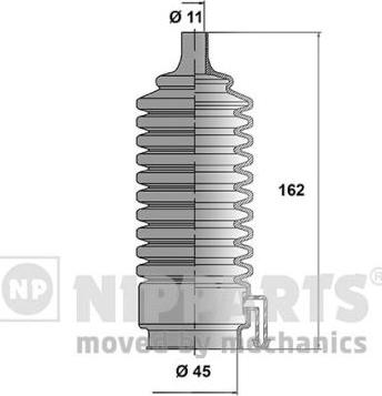 Nipparts N2845009 - Putekļusargu komplekts, Stūres iekārta ps1.lv