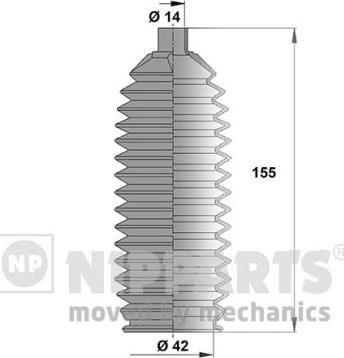 Nipparts N2846014 - Putekļusargu komplekts, Stūres iekārta ps1.lv