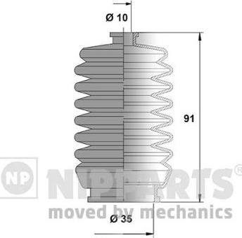 Nipparts N2846013 - Putekļusargu komplekts, Stūres iekārta ps1.lv