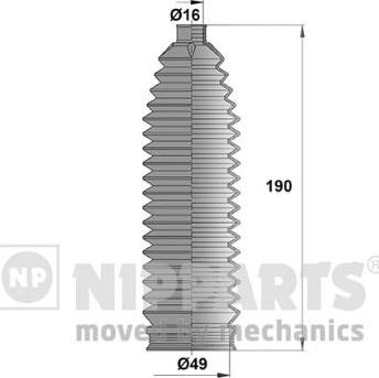 Nipparts N2840910 - Putekļusargu komplekts, Stūres iekārta ps1.lv