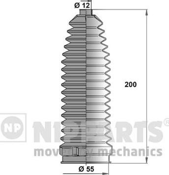 Nipparts N2843019 - Putekļusargu komplekts, Stūres iekārta ps1.lv