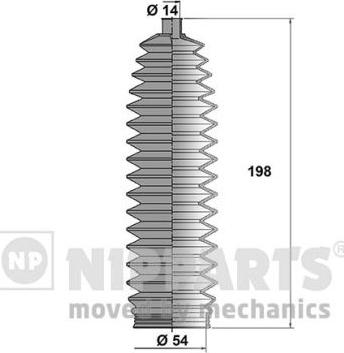 Nipparts N2843015 - Putekļusargu komplekts, Stūres iekārta ps1.lv