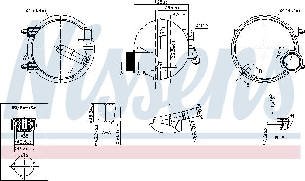 Nissens 996148 - Kompensācijas tvertne, Dzesēšanas šķidrums ps1.lv