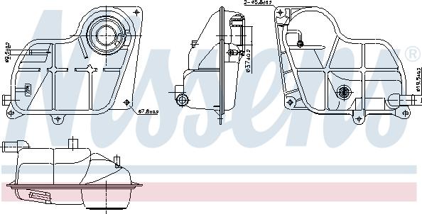 Nissens 996299 - Kompensācijas tvertne, Dzesēšanas šķidrums ps1.lv