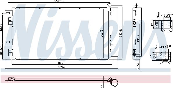 Nissens 94591 - Kondensators, Gaisa kond. sistēma ps1.lv