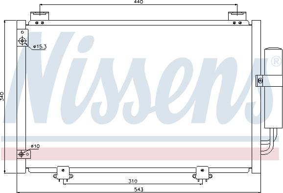 Nissens 94581 - Kondensators, Gaisa kond. sistēma ps1.lv