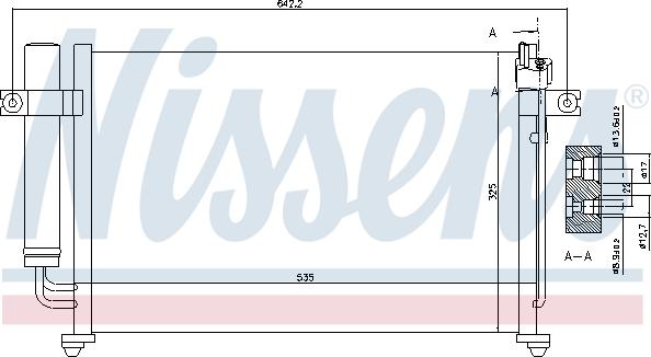 Nissens  94647 - Kondensators, Gaisa kond. sistēma ps1.lv