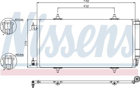 Nissens 94629 - Kondensators, Gaisa kond. sistēma ps1.lv