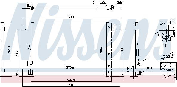 Nissens 940870 - Kondensators, Gaisa kond. sistēma ps1.lv