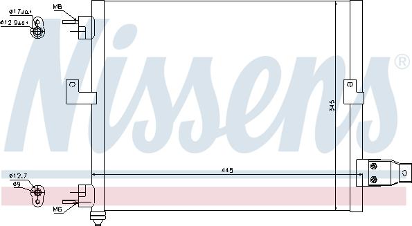 Nissens  94036 - Kondensators, Gaisa kond. sistēma ps1.lv