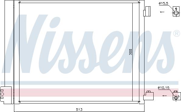 Nissens 940371 - Kondensators, Gaisa kond. sistēma ps1.lv